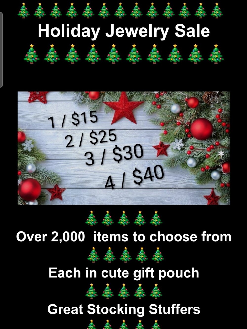 Holiday Women’s Jewelry Sale - Great Time To Get Stocking Stuffers
